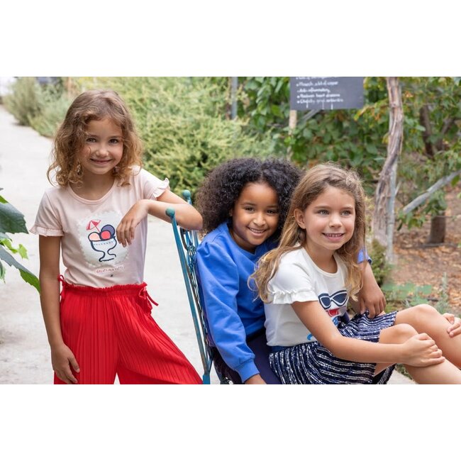 Jubel - T-shirt Ruches Offwhite - Ciao Bella