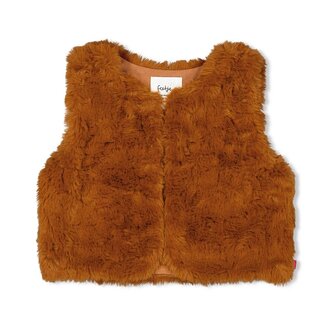 Feetje Feetje - Teddy Gilet Bruin - Forest Fancy