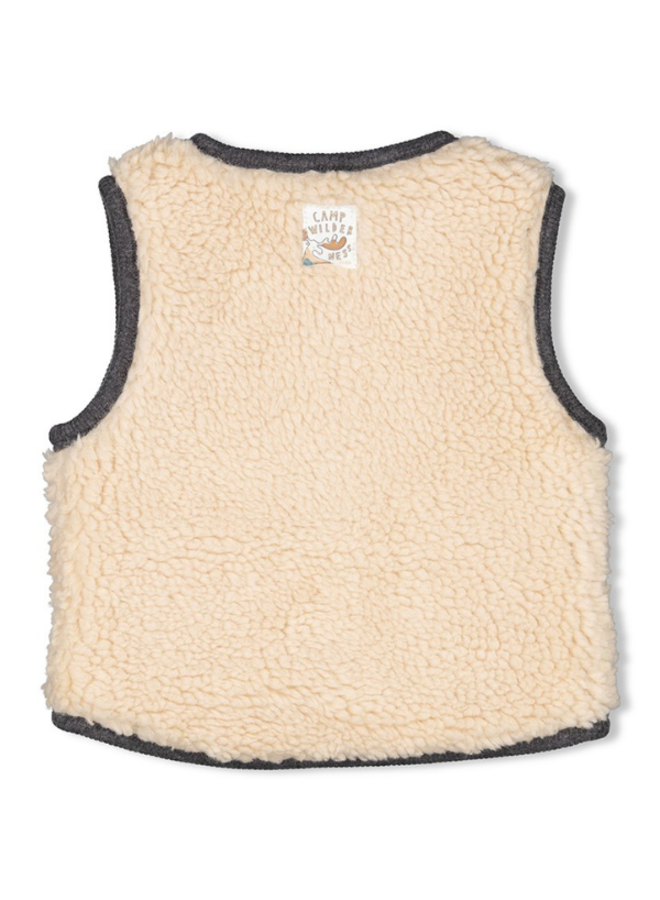 Feetje - Omkeerbaar Gilet Antraciet Melange - Camp Wilderness