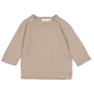 Feetje Feetje - Overslag Sweater Gebreid Taupe - Essential Knits