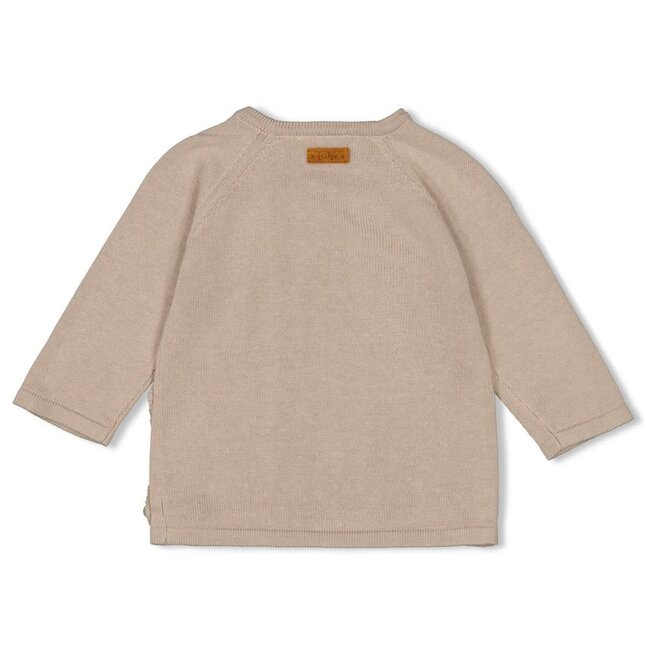 Feetje - Overslag Sweater Gebreid Taupe - Essential Knits