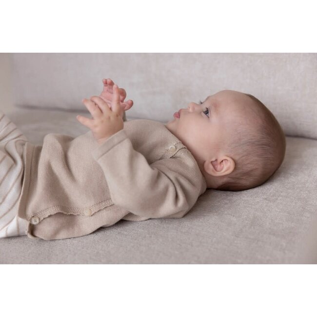 Feetje - Overslag Sweater Gebreid Taupe - Essential Knits