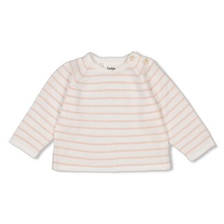 Feetje Feetje - Sweater Streep Gebreid Roze - Essential Knits