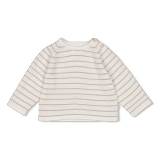 Feetje Feetje - Sweater Streep Gebreid Taupe - Essential Knits