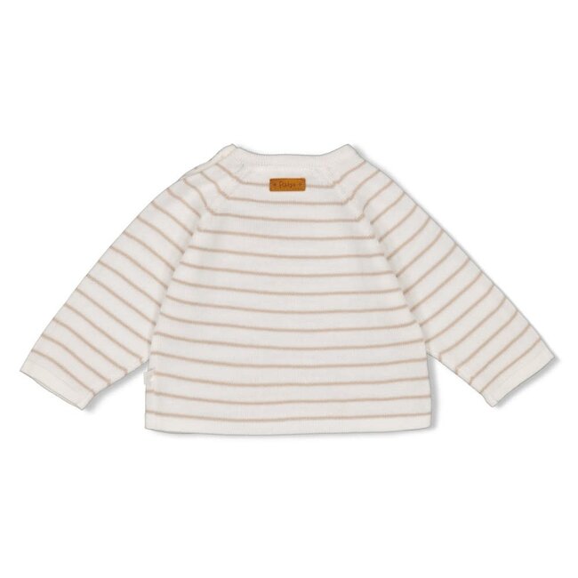Feetje - Sweater Streep Gebreid Taupe - Essential Knits