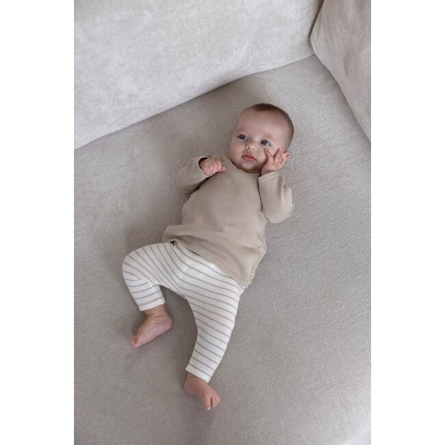Feetje - Broek Streep Gebreid Taupe - Essential Knits