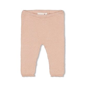 Feetje Feetje - Broek Gebreid Pointelle Roze - Essential Knits