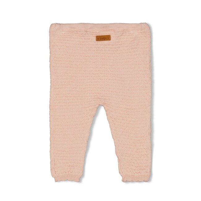 Feetje - Broek Gebreid Pointelle Roze - Essential Knits
