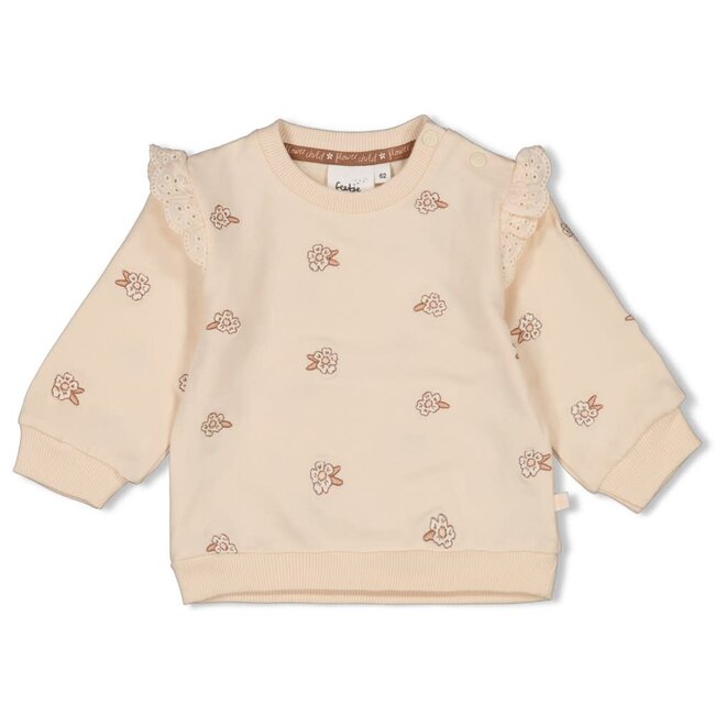 Feetje - Sweater AOP Creme - Flower Field
