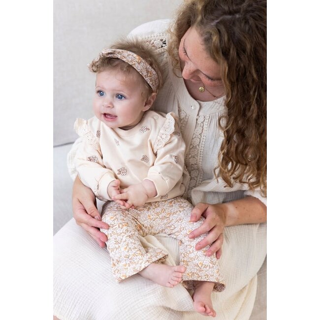 Feetje - Sweater AOP Creme - Flower Field