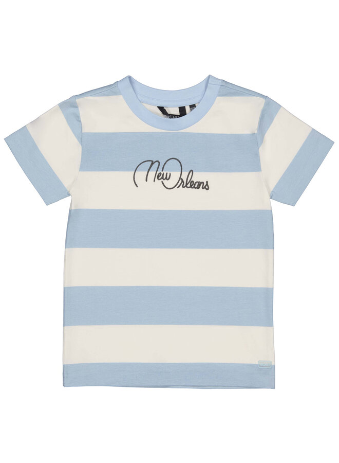 Quapi - Shirt Fabian - AOP Blue Stripe