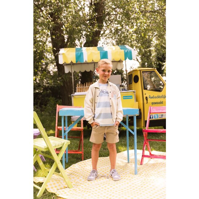 Quapi - Shirt Fabian - AOP Blue Stripe