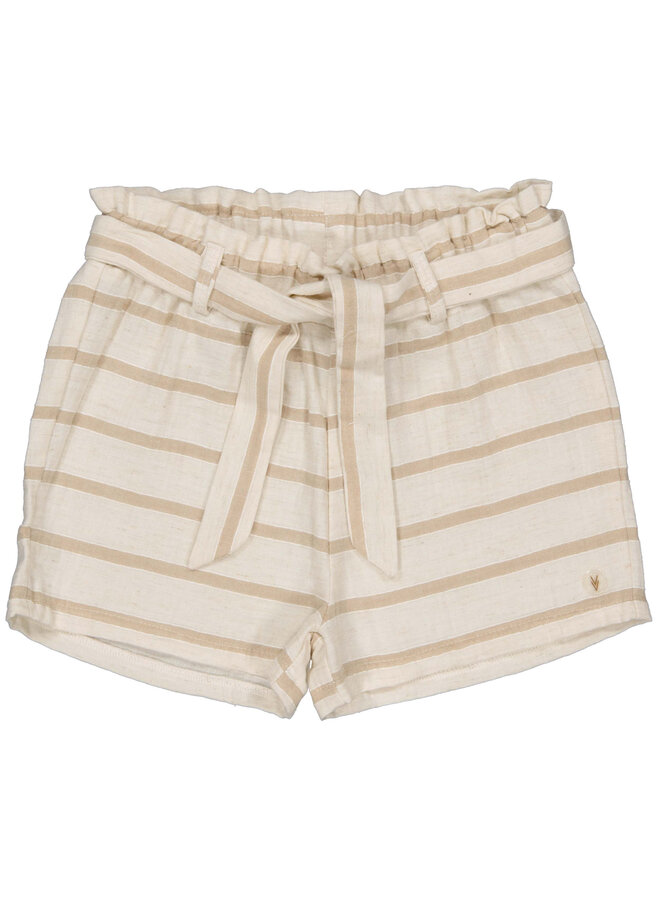 Levv - Broek Rowena - AOP Taupe Stripe