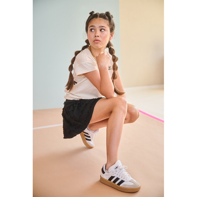 NoBell' - Shirt Big Print At Back Kase - Pearled Ivory