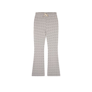 Nobell' NoBell' - AOP Rib Jersey Pants Sady - Pearled Ivory