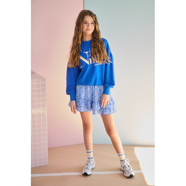 NoBell' - AOP Printed Skirt Naia - Nautical Blue