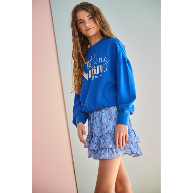 NoBell' - AOP Printed Skirt Naia - Nautical Blue