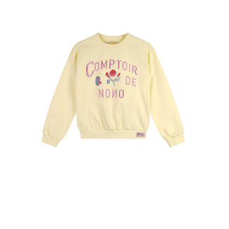 NoNo NoNo - Sweater Big Embro At Chest Konono - Lemon soda