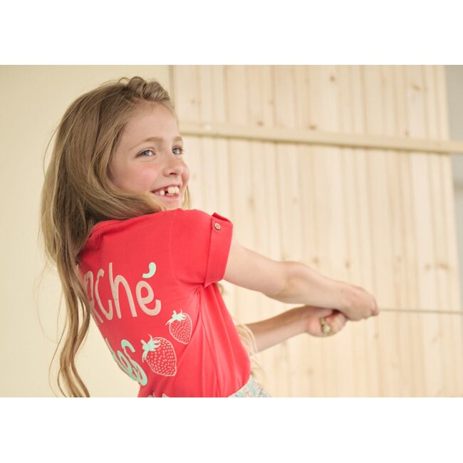 NoNo - Shirt Fold Up Fancy Capsleeve Kiki - Loving red