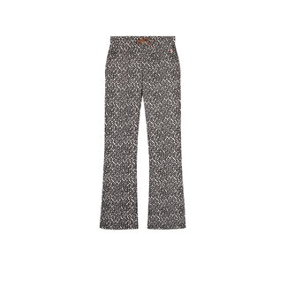 NoNo NoNo - AOP Flared Pants Sady - Pearled Ivory