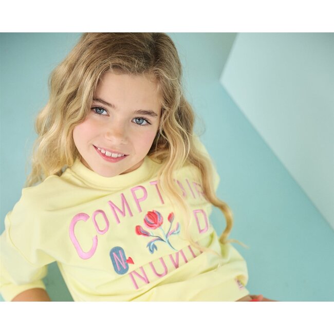 NoNo - Sweater Big Embro At Chest Konono - Lemon soda