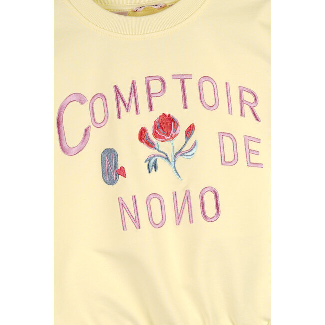 NoNo - Sweater Big Embro At Chest Konono - Lemon soda