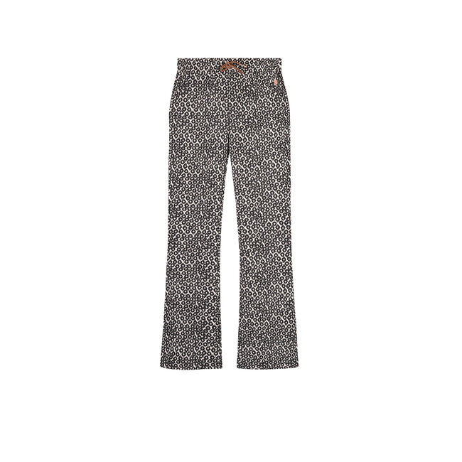 NoNo - AOP Flared Pants Sady - Pearled Ivory