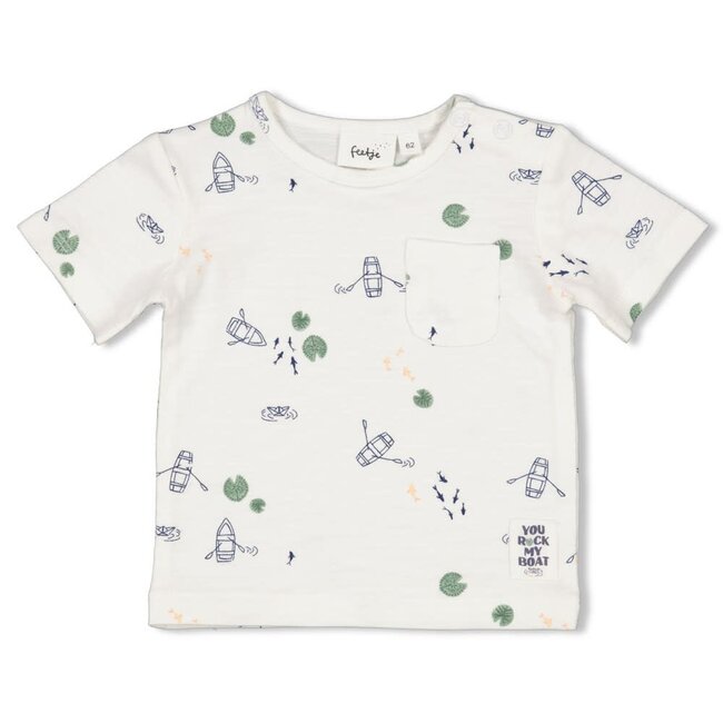 Feetje - T-shirt AOP Offwhite - Rock My Boat