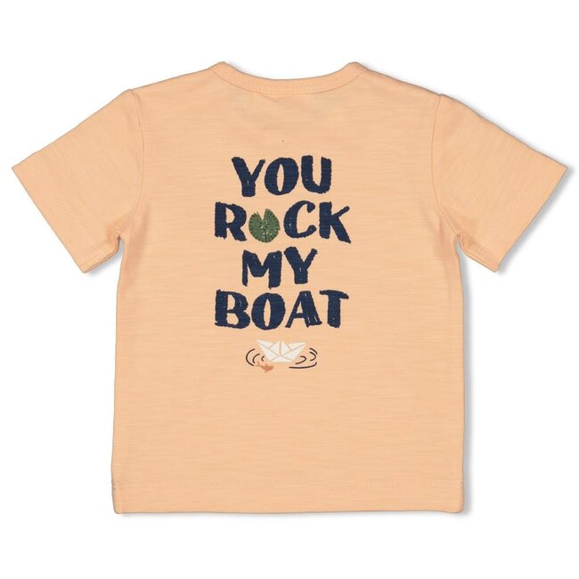 Feetje - T-shirt Zalm - Rock My Boat