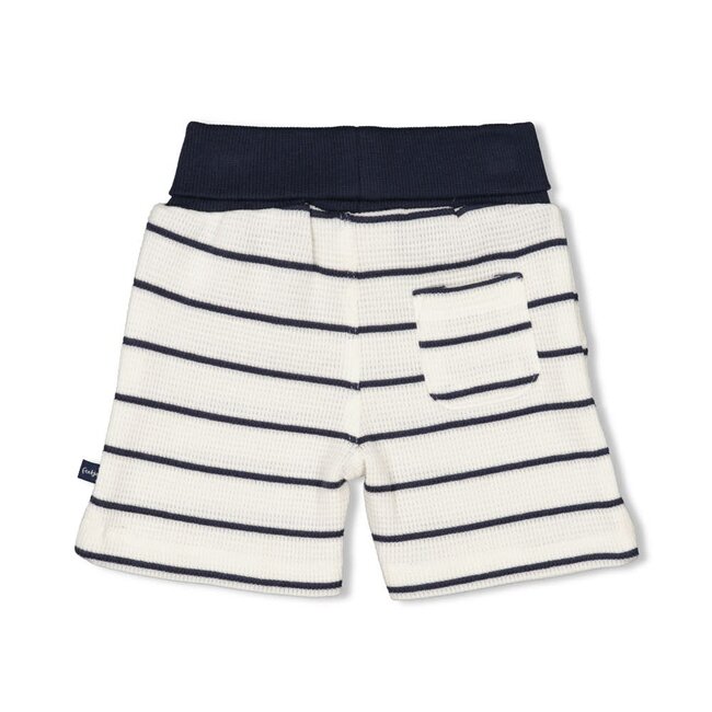 Feetje - Short Streep Wafelstructuur Marine - Rock My Boat