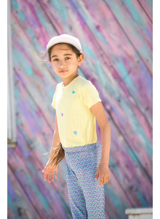 B.Nosy - Knitted Top Tiff - Yellow Pear