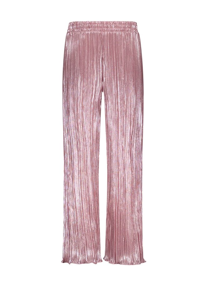 B.Nosy - Metallic Plissé Pants Palomi - Coral Blush