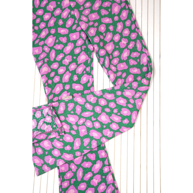 B.Nosy - Flared Printed Pants Pepper - Twirleo_AO