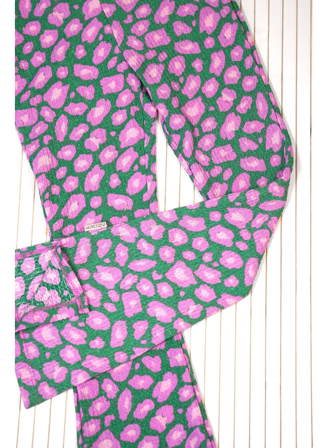 B.Nosy - Flared Printed Pants Pepper - Twirleo_AO