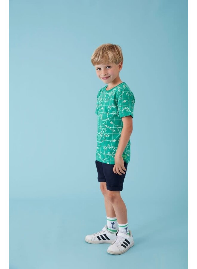 Sturdy - T-shirt AOP Groen - Explore More