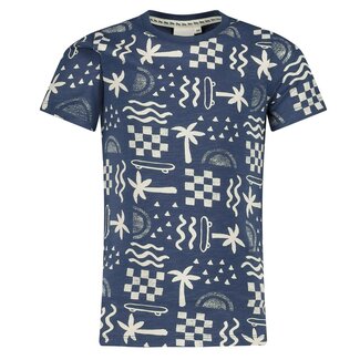 Sturdy Sturdy - T-shirt AOP Indigo - Explore More
