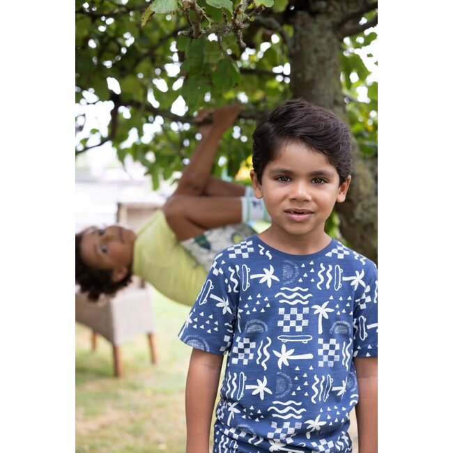 Sturdy - T-shirt AOP Indigo - Explore More