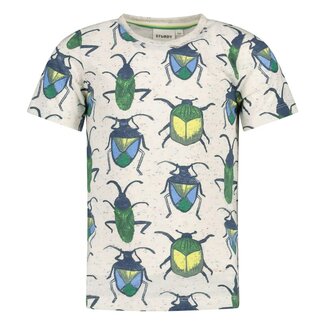 Sturdy Sturdy - T-shirt AOP Offwhite Melange - Explore More
