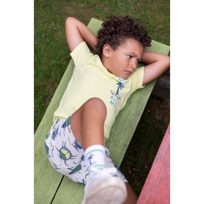 Sturdy - Short AOP Offwhite Melange - Explore More