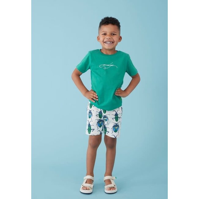 Sturdy - Short AOP Offwhite Melange - Explore More