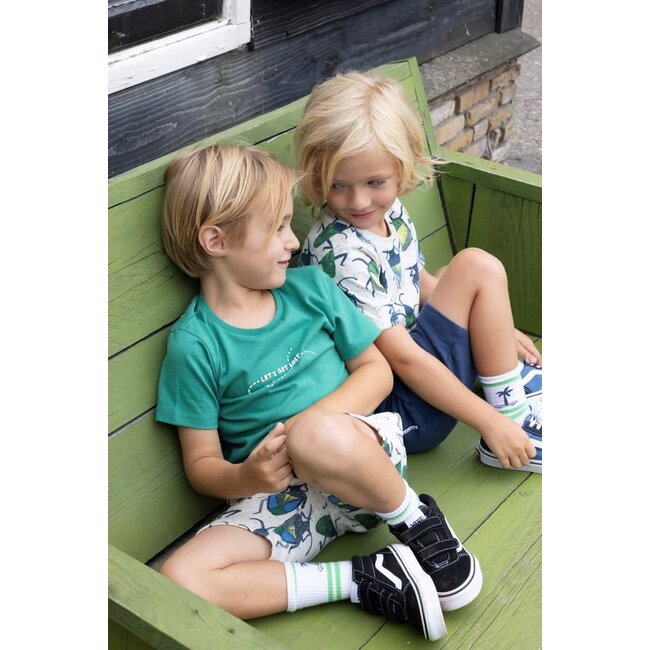 Sturdy - Short AOP Offwhite Melange - Explore More