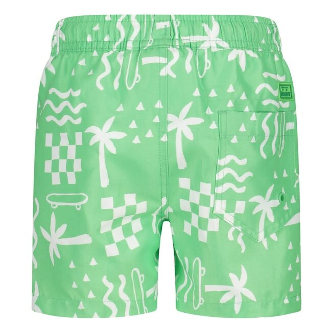 Sturdy - Zwemshort AOP Lichtgroen - Explore More