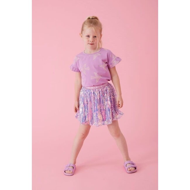 Jubel - T-shirt AOP Lila - Picknick Perfect