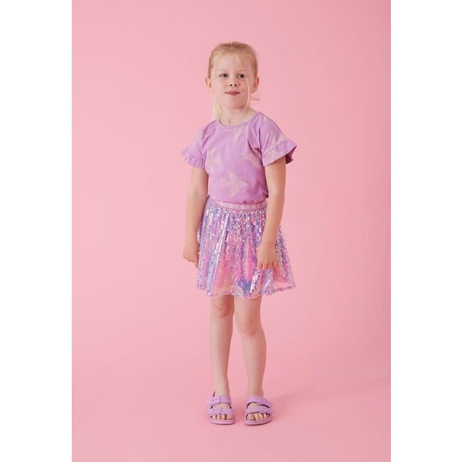 Jubel - T-shirt AOP Lila - Picknick Perfect