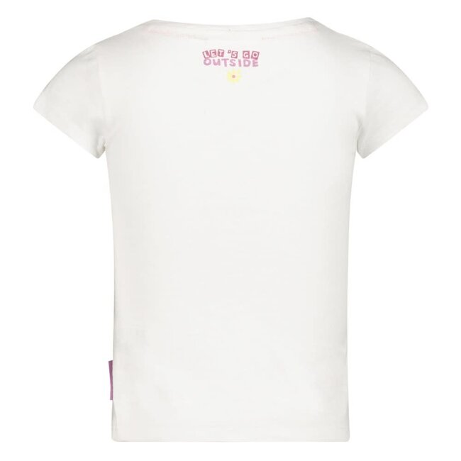 Jubel - T-shirt Flower Heart Wit - Picknick Perfect