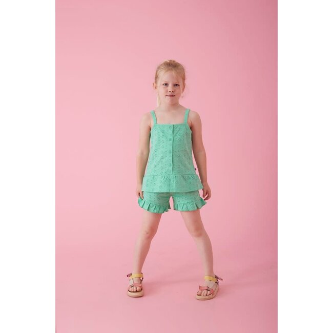Jubel - Short Broderie Groen - Picknick Perfect