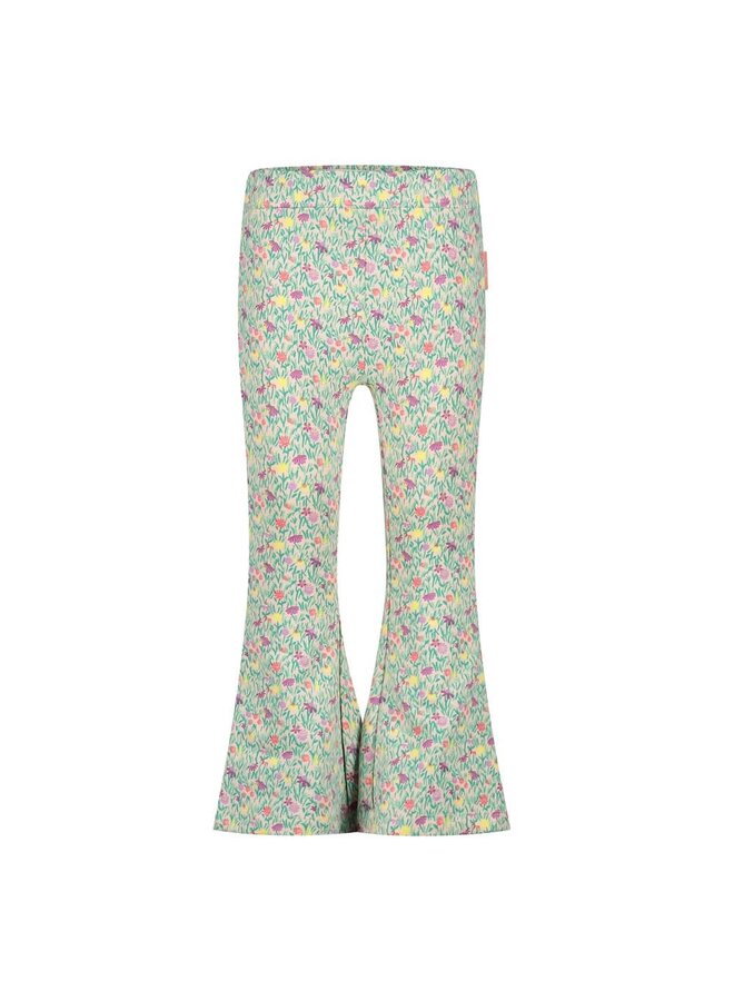 Jubel - Flared Broek AOP Groen - Picknick Perfect