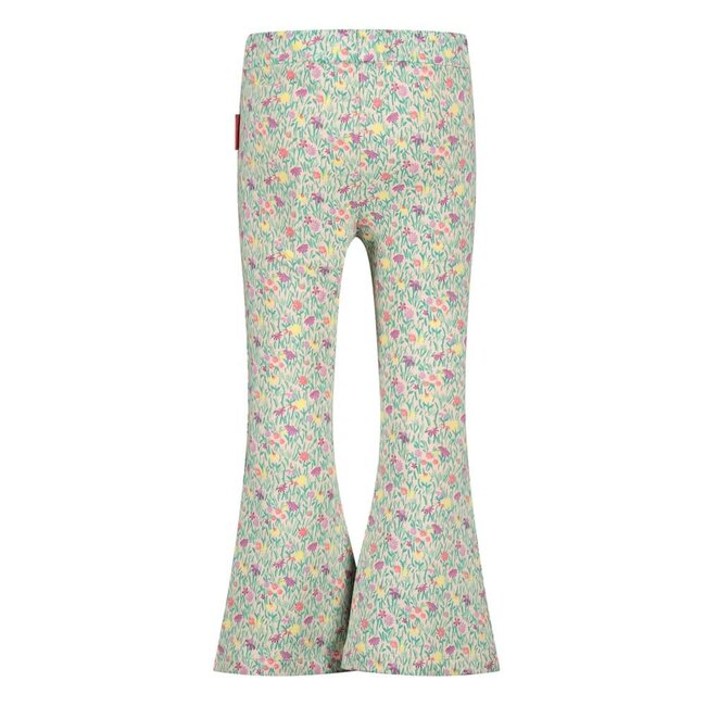 Jubel - Flared Broek AOP Groen - Picknick Perfect