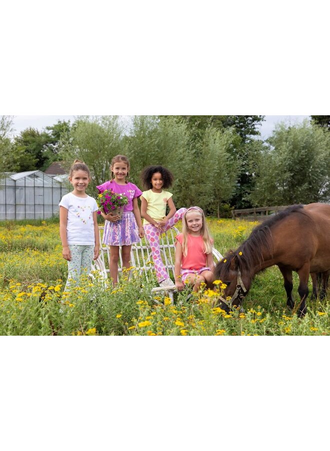 Jubel - Flared Broek AOP Groen - Picknick Perfect