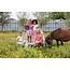 Jubel - Flared Broek AOP Groen - Picknick Perfect